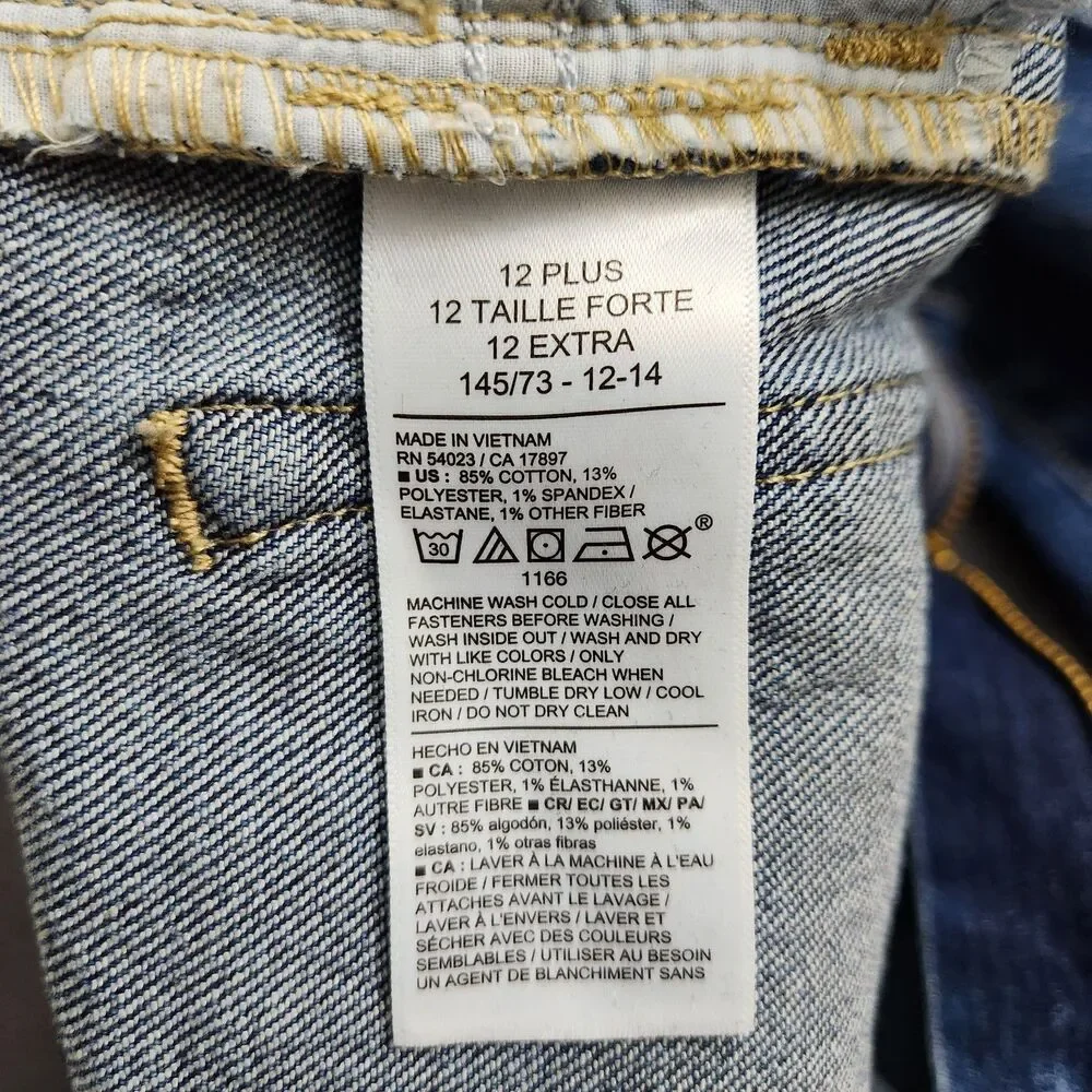 Old Navy Girls 12 Plus High Rise Flare Adjustable Waist Jeans NWT